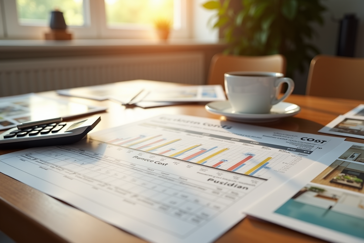 Détail du coût de rénovation cuisine avec échantillons et calculatrice